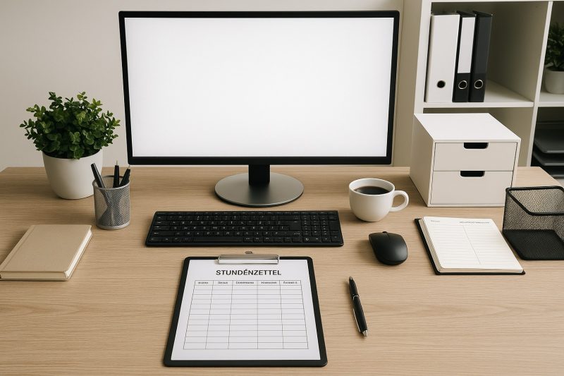 Stundenzettel-Vorlage als PDF zum Ausdrucken